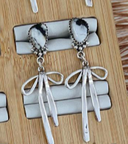 Multi Stone Bow Earrings-Stud Earrings-Rae Collective, Women's Online Fashion Boutique Located in Phoenix, Arizona (Scottsdale Area)