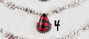 Red Checkered Slab Necklaces-Chain Necklaces-Rae Collective, Women's Online Fashion Boutique Located in Phoenix, Arizona (Scottsdale Area)