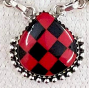Red Checkered Slab Necklaces-Chain Necklaces-Rae Collective, Women's Online Fashion Boutique Located in Phoenix, Arizona (Scottsdale Area)