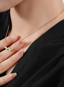 Crystal Cluster Minimalist Necklace-Necklaces-Krush Kandy, Women's Online Fashion Boutique Located in Phoenix, Arizona (Scottsdale Area)