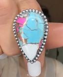 One Of A Kind Pink Turquoise Slab Rings MADE TO ORDER-Ring Sizers-Rae Collective, Women's Online Fashion Boutique Located in Phoenix, Arizona (Scottsdale Area)