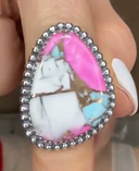 One Of A Kind Pink Turquoise Slab Rings MADE TO ORDER-Ring Sizers-Rae Collective, Women's Online Fashion Boutique Located in Phoenix, Arizona (Scottsdale Area)