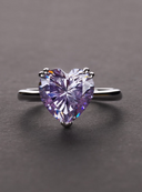 Dainty Cubic Zirconia Heart Ring-Ring-Krush Kandy, Women's Online Fashion Boutique Located in Phoenix, Arizona (Scottsdale Area)