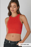 Niki Biki Ribbed High Neck Crop Top-Tanks-Rae Collective, Women's Online Fashion Boutique Located in Phoenix, Arizona (Scottsdale Area)