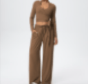 Tie Waist Pant Set-Sets-Krush Kandy, Women's Online Fashion Boutique Located in Phoenix, Arizona (Scottsdale Area)