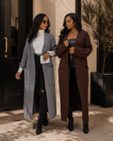 Set The Tone Open Long Knit Pocket Cardigan