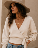 Soft Romance Wrap Sweater