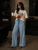 Sunset Stroll Striped Wide Leg Pants