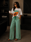 Sunset Stroll Striped Wide Leg Pants