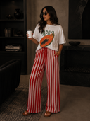 Sunset Stroll Striped Wide Leg Pants