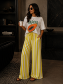 Sunset Stroll Striped Wide Leg Pants