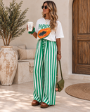 Sunset Stroll Striped Wide Leg Pants | 6 Colors