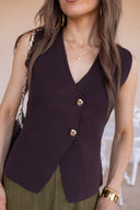 The Pretty Little Button Vest Top