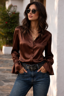 Luxe Satin Glow Blouse