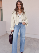 Weekend Edit Cropped Corduroy Shacket