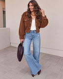 Weekend Edit Cropped Corduroy Shacket