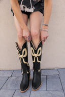 Western Bow Detail Boots