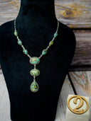 Reya's Stone Drop Necklace-Necklaces-Rae Collective, Women's Online Fashion Boutique Located in Phoenix, Arizona (Scottsdale Area)