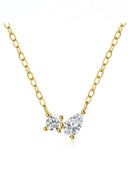 Cubic Zirconia Water Drop Dainty Necklace-Necklaces-Krush Kandy, Women's Online Fashion Boutique Located in Phoenix, Arizona (Scottsdale Area)