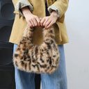 Wild Texture Plush Statement Hobo Bag-Pre order