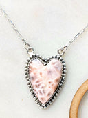 Long Heart Stone Slab Necklace MADE TO ORDER-Necklaces-Rae Collective, Women's Online Fashion Boutique Located in Phoenix, Arizona (Scottsdale Area)