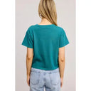 Free Bird Vintage Graphic S/S Seamless Faux Crop PREORDER-Graphic Tees-Rae Collective, Women's Online Fashion Boutique Located in Phoenix, Arizona (Scottsdale Area)