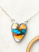 Long Heart Stone Slab Necklace MADE TO ORDER-Necklaces-Rae Collective, Women's Online Fashion Boutique Located in Phoenix, Arizona (Scottsdale Area)