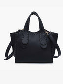 Marla Whipstitch Satchel Tote Bag-handbags-Krush Kandy, Women's Online Fashion Boutique Located in Phoenix, Arizona (Scottsdale Area)