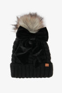 Snowbelle Convertible Bow Beanie-Hats-Rae Collective, Women's Online Fashion Boutique Located in Phoenix, Arizona (Scottsdale Area)