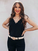 It's A Great Day Scalloped Tank | S-3X, 7 Colors-Tanks-Rae Collective, Women's Online Fashion Boutique Located in Phoenix, Arizona (Scottsdale Area)