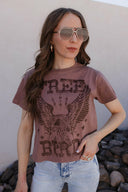 Free Bird Vintage Graphic S/S Seamless Faux Crop PREORDER-Graphic Tees-Rae Collective, Women's Online Fashion Boutique Located in Phoenix, Arizona (Scottsdale Area)