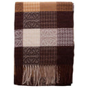 Color Block Plaid Scarf with Fringe and Butterfly Design-Scarves-Rae Collective, Women's Online Fashion Boutique Located in Phoenix, Arizona (Scottsdale Area)