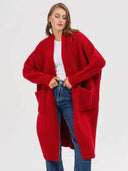 Pocketed Open Front Long Sleeve Longline Cardigan-Rae Collective, Women's Online Fashion Boutique Located in Phoenix, Arizona (Scottsdale Area)