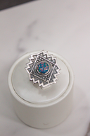 Intricate Aztec Design Stone Matching Ring-Statement Rings-Rae Collective, Women's Online Fashion Boutique Located in Phoenix, Arizona (Scottsdale Area)