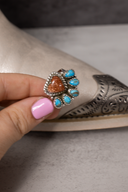 Heart Stone Turquoise Cluster Ring-Rings-Rae Collective, Women's Online Fashion Boutique Located in Phoenix, Arizona (Scottsdale Area)