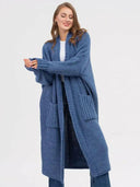Pocketed Open Front Long Sleeve Longline Cardigan-Rae Collective, Women's Online Fashion Boutique Located in Phoenix, Arizona (Scottsdale Area)