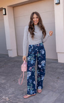 Dreamy Floral Wide Leg Denim Pants-Denim-Krush Kandy, Women's Online Fashion Boutique Located in Phoenix, Arizona (Scottsdale Area)