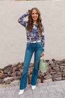 Floral Fantasy: Mesh Fitted Long Sleeve (3 Options!)-Long Sleeve Tops-Krush Kandy, Women's Online Fashion Boutique Located in Phoenix, Arizona (Scottsdale Area)