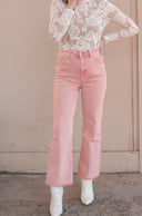 Acid Washed High Waist Frayed Hem Bootcut Pants | S-XL, 7 Colors-Jeans-Rae Collective, Women's Online Fashion Boutique Located in Phoenix, Arizona (Scottsdale Area)