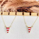 Krush Gold Stripe Stone Necklace-Necklaces-Rae Collective, Women's Online Fashion Boutique Located in Phoenix, Arizona (Scottsdale Area)