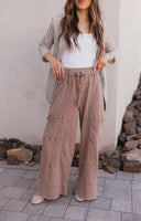 Seaside Breeze Mineral Wash Wide Leg Cropped Pants-Bottoms-Rae Collective, Women's Online Fashion Boutique Located in Phoenix, Arizona (Scottsdale Area)