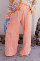 Seaside Breeze Mineral Wash Wide Leg Cropped Pants-Bottoms-Rae Collective, Women's Online Fashion Boutique Located in Phoenix, Arizona (Scottsdale Area)