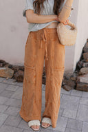 Seaside Breeze Mineral Wash Wide Leg Cropped Pants-Bottoms-Rae Collective, Women's Online Fashion Boutique Located in Phoenix, Arizona (Scottsdale Area)