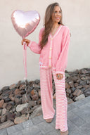 Wide Leg Stripe Tie Pants-Pants-Rae Collective, Women's Online Fashion Boutique Located in Phoenix, Arizona (Scottsdale Area)