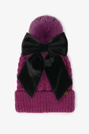 Snowbelle Convertible Bow Beanie-Hats-Rae Collective, Women's Online Fashion Boutique Located in Phoenix, Arizona (Scottsdale Area)