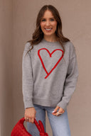 With an Open Heart Valentine Sweater-Sweater-Krush Kandy, Women's Online Fashion Boutique Located in Phoenix, Arizona (Scottsdale Area)