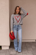 With an Open Heart Valentine Sweater-Sweater-Krush Kandy, Women's Online Fashion Boutique Located in Phoenix, Arizona (Scottsdale Area)