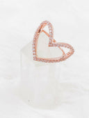 Pave Open Heart Ring-Dainty Rings-Krush Kandy, Women's Online Fashion Boutique Located in Phoenix, Arizona (Scottsdale Area)