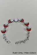 Lunar Crescent Charm Bracelet-Chain Bracelets-Rae Collective, Women's Online Fashion Boutique Located in Phoenix, Arizona (Scottsdale Area)