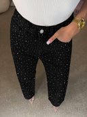 High Rise Rhinestone Denim Jeans-Denim-Krush Kandy, Women's Online Fashion Boutique Located in Phoenix, Arizona (Scottsdale Area)